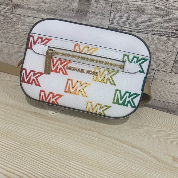 Michael Kors Optic White Multi Belt Bag